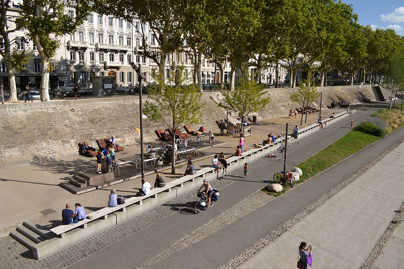 Lyon: Rhône-Radweg von der Passerelle du Collège
Via Rhôna 2017
Keywords: Rad;2017;Frankreich