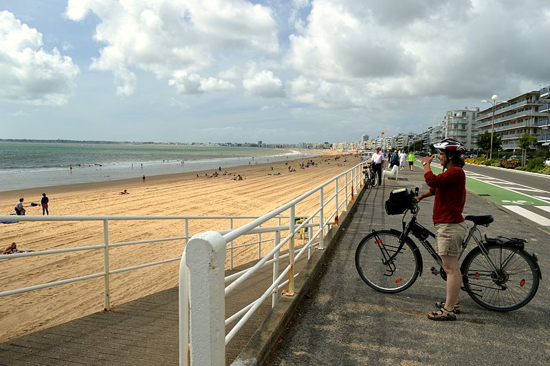 Längster Badestrand Europas in La Baule-Escoublac
Radreise Loire - Frankreich 2014
Keywords: Rad;2014;Frankreich