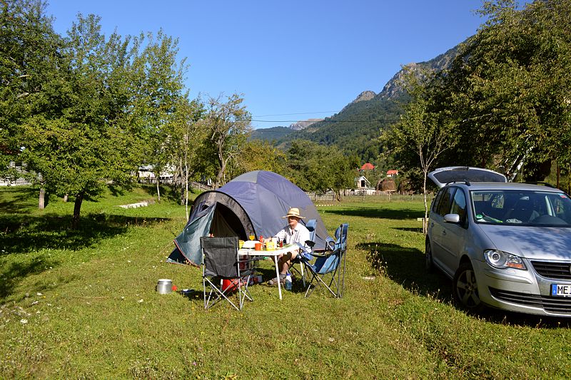 Zeltplatz auf dem Bauernhof Cafe Natyra in Vermosh
Albanien 2015
Keywords: 2015;Albanien;Urlaub